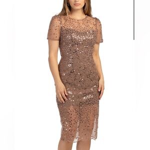 NWT - Dress the Population Lia Sequin Midi Dress / Sizes available: S,M, L